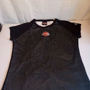 Womens Harley Davidson cap sleeves size L